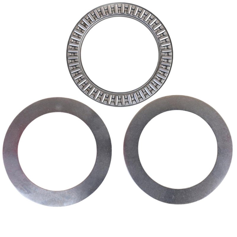 DEEG 4 PCS AXK2035 2AS Needle Roller Thrust Bearings with 4 Washers, 20mm Inner Diameter, 35mm OD, 4mm NTA1220+2TRA Needle Thrust Bearing for Mower Power Steering - Image 2